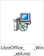LibreOfficen asennusohjelma Windowsille